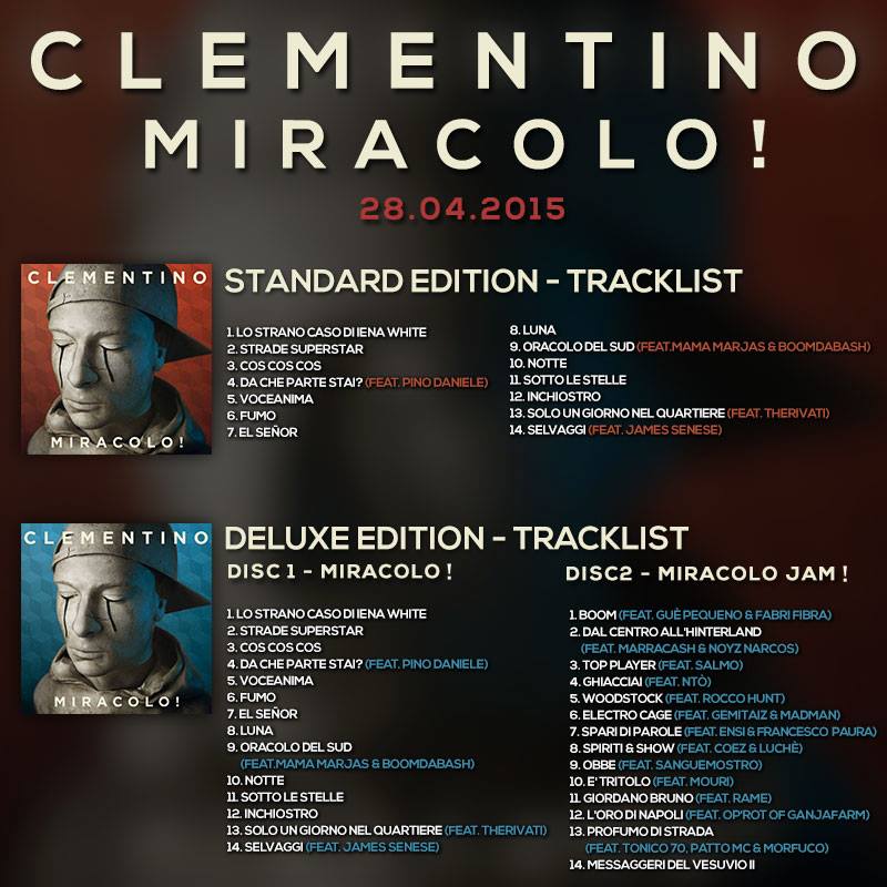 Clementino_Miracolo_tracklist