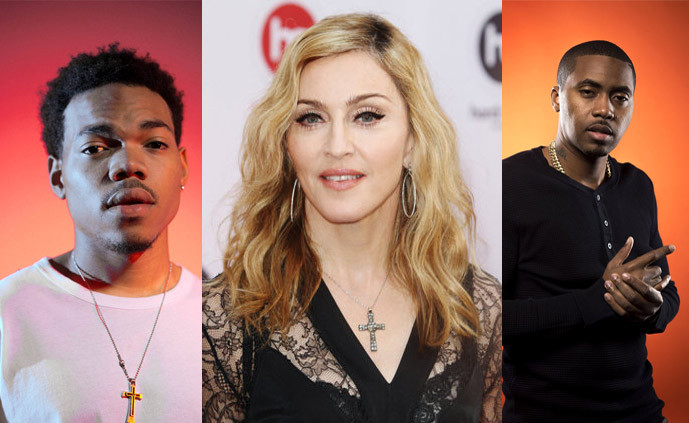 Madonna_Nas_Chance_The_Rapper Madonna_Nas_Chance_The_Rapper