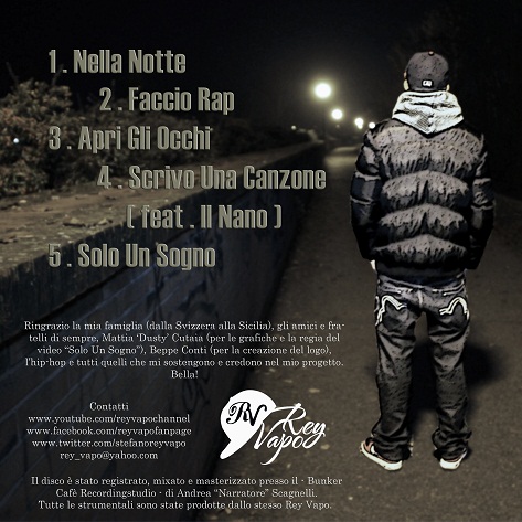 Rey Vapo Solo Un Sogno back