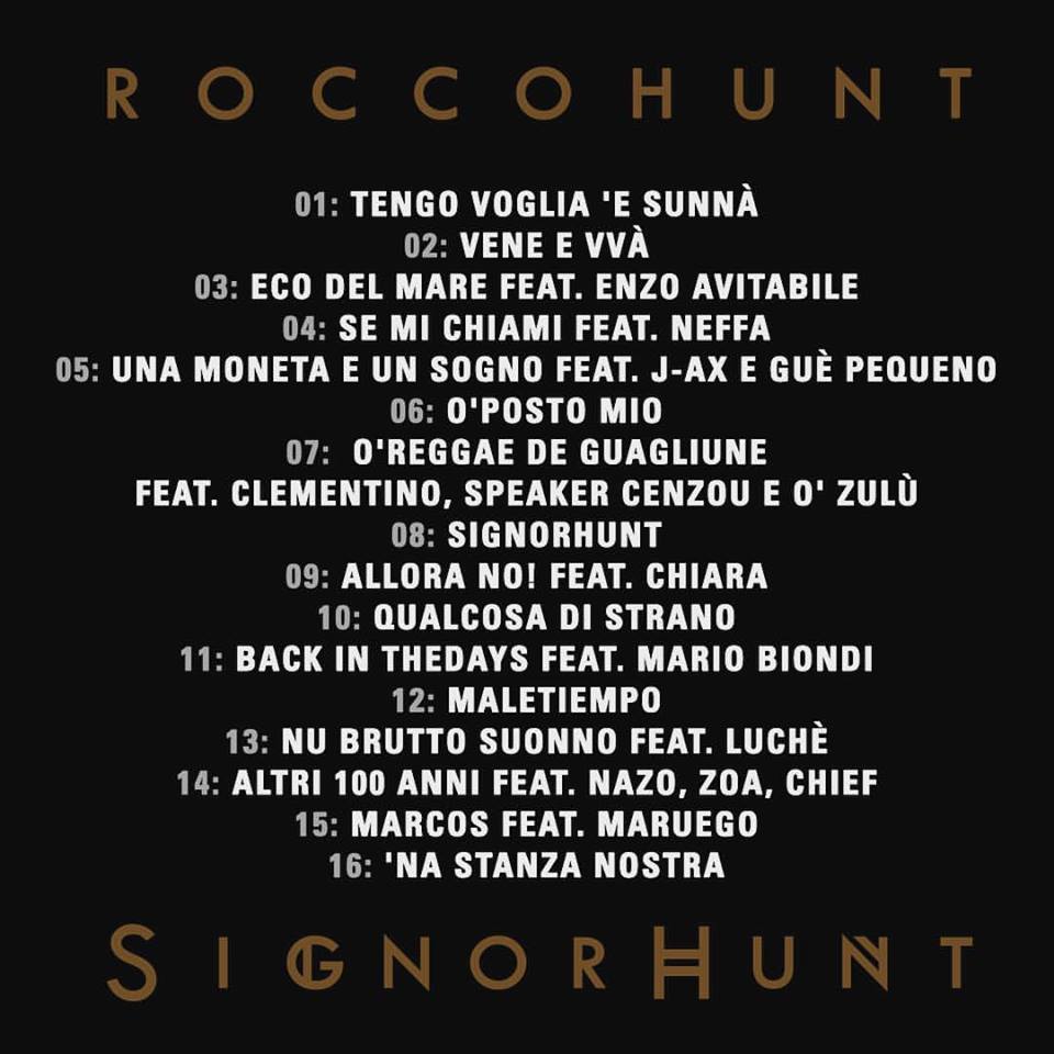 Signor_Hunt_tracklist