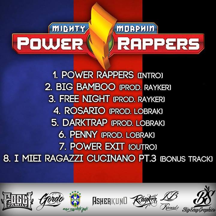 power rappers tracklist