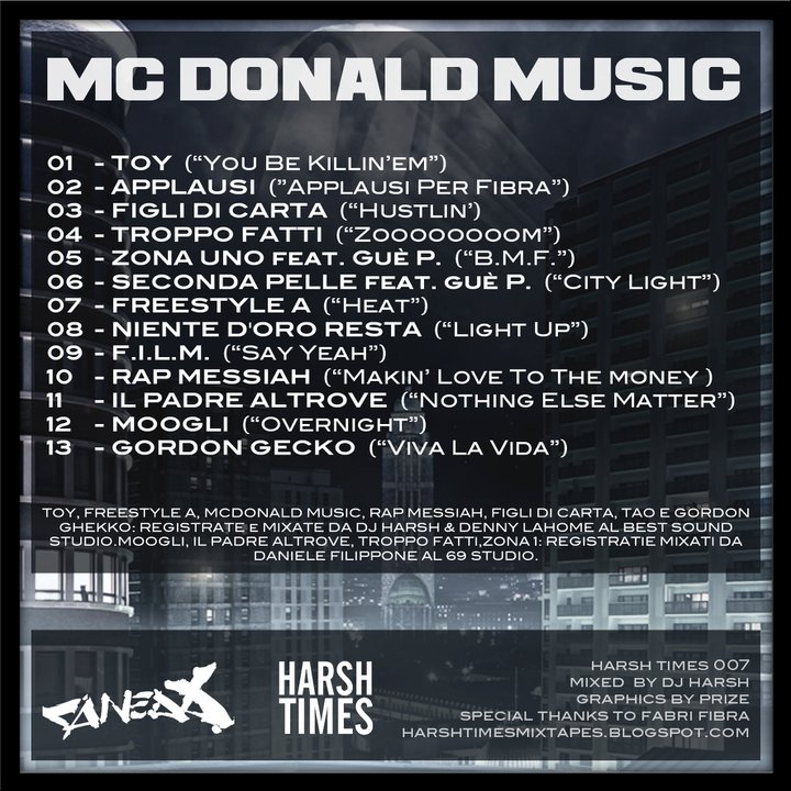 DJ Harsh & Caneda - McDonald Music Mixtape
