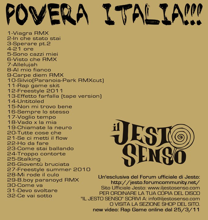 Jesto - Povera Italia