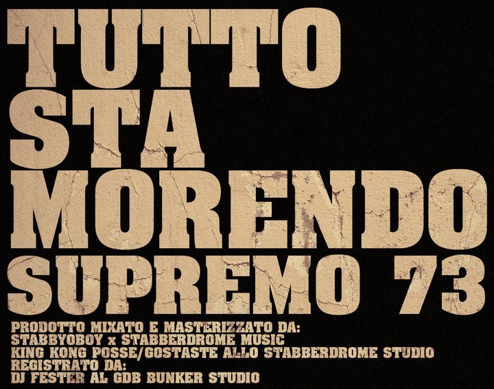 Supremo73 - Tutto Sta Morendo