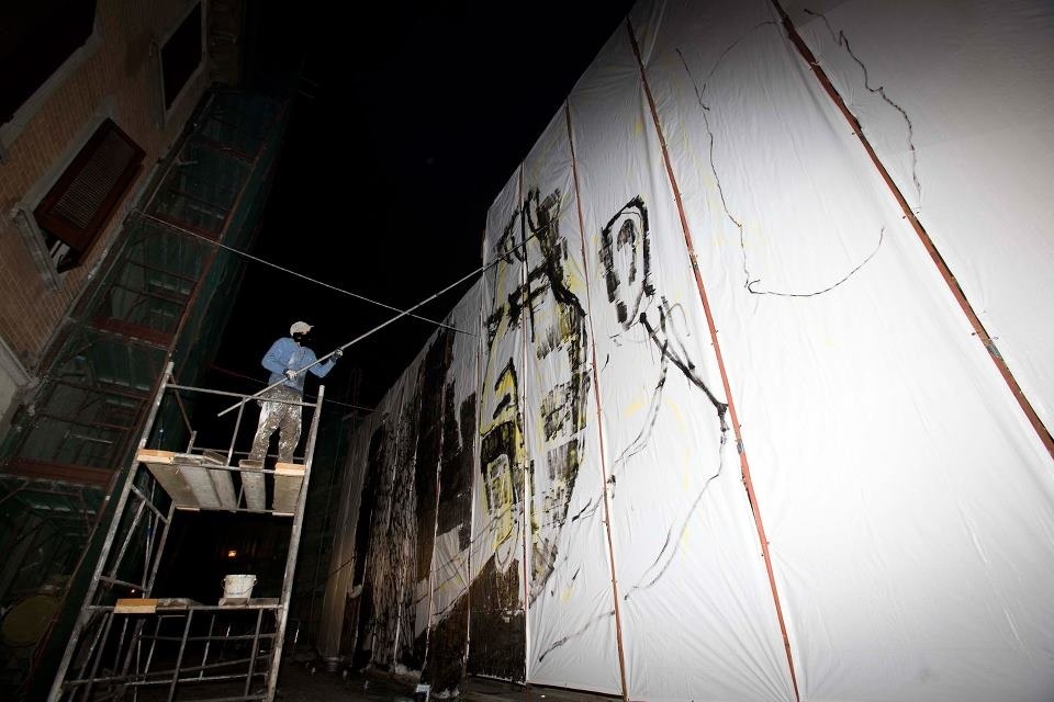 18. Frank Zappa. Intervention in the construction of buildings earthquake victims. Collettivo FX