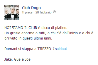club dogo disco di platino